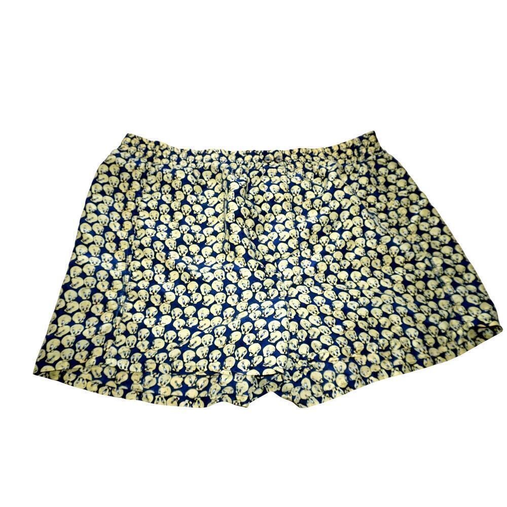 90s Tweety Bird Cartoon Boxers | Looney Tunes Sleep Shorts Y2K-L